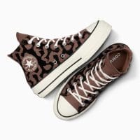 کتونی لژدار کانورس آل استار Chuck Taylor All Star قهوه‌ای زنانه اورجینال