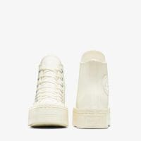 کتونی لژدار کانورس آل استار Chuck Taylor All Star Modern Lift کرم مردانه و زنانه اورجینال