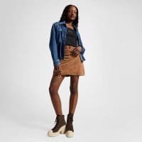 کتونی چرمی لژدار کانورس آل استار Chuck 70 De Luxe Heel قهوه‌ای مردانه و زنانه اورجینال