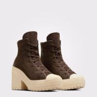 کتونی چرمی لژدار کانورس آل استار Chuck 70 De Luxe Heel قهوه‌ای مردانه و زنانه اورجینال