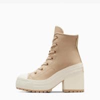 کتونی چرمی لژدار کانورس آل استار Chuck 70 De Luxe Heel قهوه‌ای مردانه و زنانه اورجینال