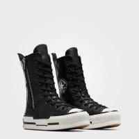 کتونی چرمی لژدار کانورس آل استار Chuck 70 Plus XHi مشکی مردانه و زنانه اورجینال