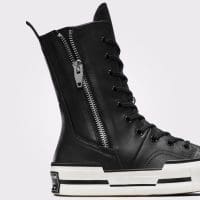 کتونی چرمی لژدار کانورس آل استار Chuck 70 Plus XHi مشکی مردانه و زنانه اورجینال