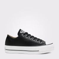 کتونی چرمی لژدار کانورس آل استار Chuck Taylor All Star مشکی مردانه و زنانه اورجینال