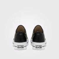 کتونی چرمی لژدار کانورس آل استار Chuck Taylor All Star مشکی مردانه و زنانه اورجینال