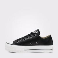 کتونی چرمی لژدار کانورس آل استار Chuck Taylor All Star مشکی مردانه و زنانه اورجینال