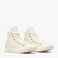 کتونی چرمی کانورس آل استار Chuck Taylor All Star کرم زنانه اورجینال