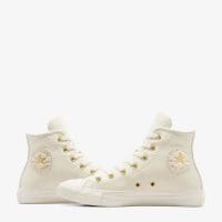 کتونی چرمی کانورس آل استار Chuck Taylor All Star کرم زنانه اورجینال