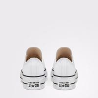 کتونی چرمی کانورس آل استار Chuck Taylor All Star Lift سفید لژدار مردانه و زنانه اورجینال