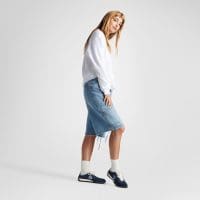 کتونی چرمی کانورس آل استار Run Star Trainer سرمه‌ای مردانه و زنانه اورجینال