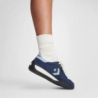 کتونی چرمی کانورس آل استار Run Star Trainer سرمه‌ای مردانه و زنانه اورجینال