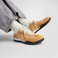 کتونی چرمی کانورس آل استار Run Star Trainer نارنجی مردانه و زنانه اورجینال