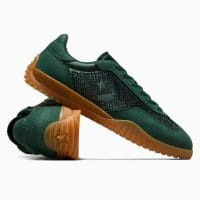 کتونی چرمی کانورس آل استار x Swarovski Run Star Trainer سبز مردانه و زنانه اورجینال