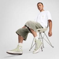 کتونی کانورس Chuck 70 سبز چرمی مردانه و زنانه اورجینال