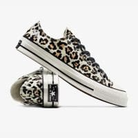 کتونی کانورس Chuck 70 Glow-In-The-Dark Leopard Print قهوه‌ای مردانه و زنانه اورجینال