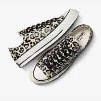 کتونی کانورس Chuck 70 Glow-In-The-Dark Leopard Print قهوه‌ای مردانه و زنانه اورجینال