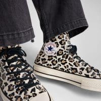 کتونی کانورس Chuck 70 Leopard Print کرم مردانه و زنانه اورجینال