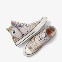 کتونی کانورس Chuck 70 x Tom & Jerry بژ مردانه و زنانه اورجینال