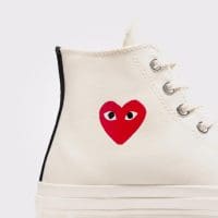 کتونی کانورس آل استار Chuck 70 Comme Des Garçons سفید مردانه و زنانه اورجینال