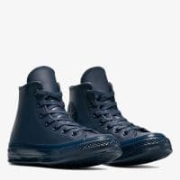 کتونی کانورس آل استار Chuck 70 چرم سورمه‌ای مردانه و زنانه اورجینال