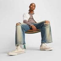 کتونی کانورس آل استار Chuck 70 کرم مردانه و زنانه اورجینال