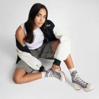 کتونی کانورس آل استار Chuck 70 De Luxe Heel بنفش زنانه اورجینال