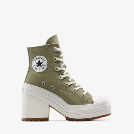 کتونی کانورس آل استار Chuck 70 De Luxe Heel سبز زیتونی زنانه اورجینال