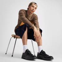 کتونی کانورس آل استار Chuck 70 Formal Leather مشکی مردانه و زنانه اورجینال