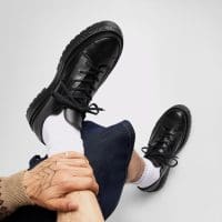 کتونی کانورس آل استار Chuck 70 Formal Leather مشکی مردانه و زنانه اورجینال