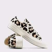 کتونی کانورس آل استار Chuck 70 Leopard کرم مردانه و زنانه اورجینال