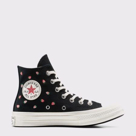 کتونی کانورس آل استار Chuck 70 Strawberries مشکی مردانه و زنانه اورجینال