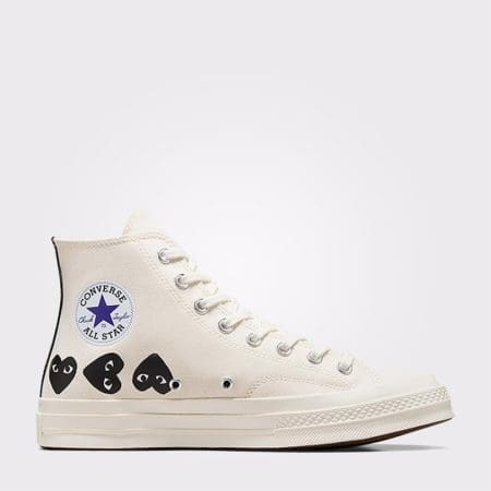کتونی کانورس آل استار Chuck 70 x Comme Des Garçons Play سفید مردانه و زنانه اورجینال