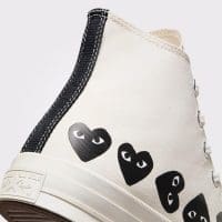 کتونی کانورس آل استار Chuck 70 x Comme Des Garçons Play سفید مردانه و زنانه اورجینال