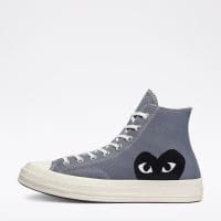 کتونی کانورس آل استار Chuck 70 x Comme Des Garçons Play طوسی مردانه و زنانه اورجینال