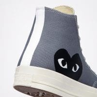 کتونی کانورس آل استار Chuck 70 x Comme Des Garçons Play طوسی مردانه و زنانه اورجینال