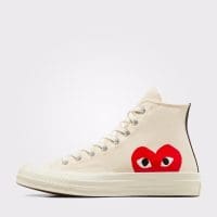 کتونی کانورس آل استار Chuck 70 x Comme Des Garçons Play کرم مردانه و زنانه اورجینال
