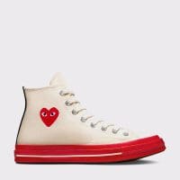 کتونی کانورس آل استار Chuck 70 x Comme Des Garçons Play کرم مردانه و زنانه اورجینال