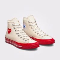 کتونی کانورس آل استار Chuck 70 x Comme Des Garçons Play کرم مردانه و زنانه اورجینال