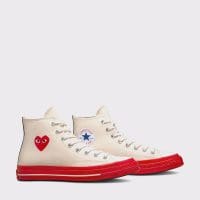 کتونی کانورس آل استار Chuck 70 x Comme Des Garçons Play کرم مردانه و زنانه اورجینال