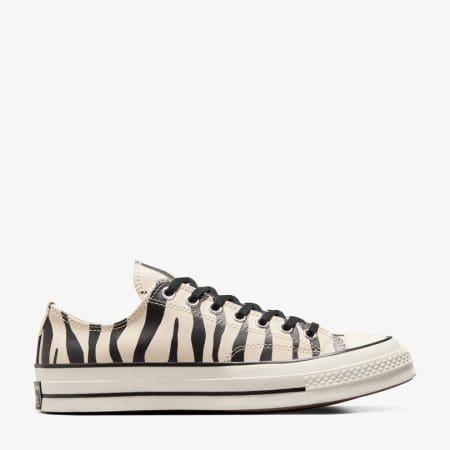 کتونی کانورس آل استار Chuck 70 Zebra Print بژ مردانه و زنانه اورجینال