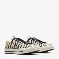 کتونی کانورس آل استار Chuck 70 Zebra Print بژ مردانه و زنانه اورجینال