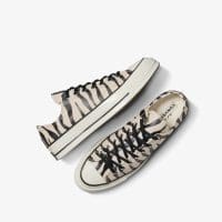 کتونی کانورس آل استار Chuck 70 Zebra Print بژ مردانه و زنانه اورجینال