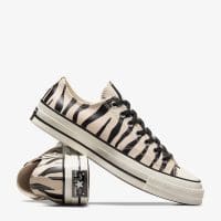 کتونی کانورس آل استار Chuck 70 Zebra Print بژ مردانه و زنانه اورجینال