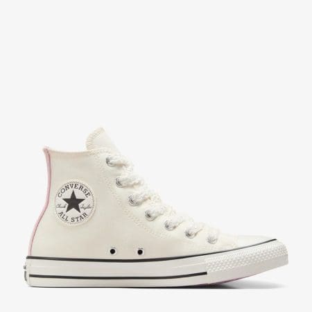 کتونی کانورس آل استار Chuck Taylor All Star Crochet Laces کرم زنانه اورجینال