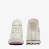 کتونی کانورس آل استار Chuck Taylor All Star Crochet Laces کرم زنانه اورجینال