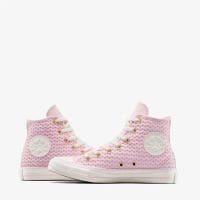 کتونی کانورس آل استار Chuck Taylor All Star بافت‌دار صورتی زنانه اورجینال