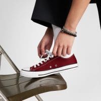 کتونی کانورس آل استار Chuck Taylor All Star زرشکی مردانه و زنانه اورجینال