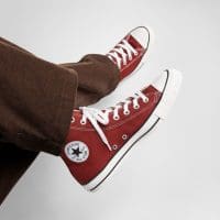 کتونی کانورس آل استار Chuck Taylor All Star زرشکی مردانه و زنانه اورجینال