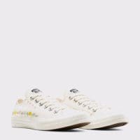 کتونی کانورس آل استار Chuck Taylor All Star Embroidered Flowers کرم مردانه و زنانه اورجینال