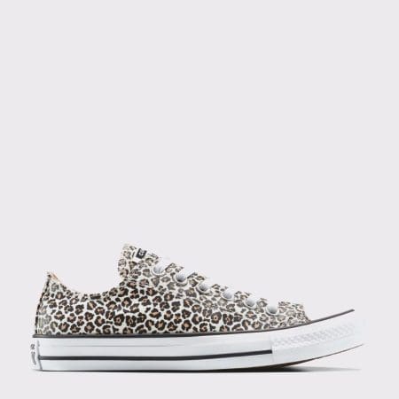 کتونی کانورس آل استار Chuck Taylor All Star Leopard مشکی مردانه و زنانه اورجینال